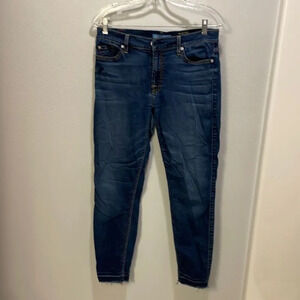 7 For All Mankind The Ankle Skinny Blair dark denim size 30 jeans